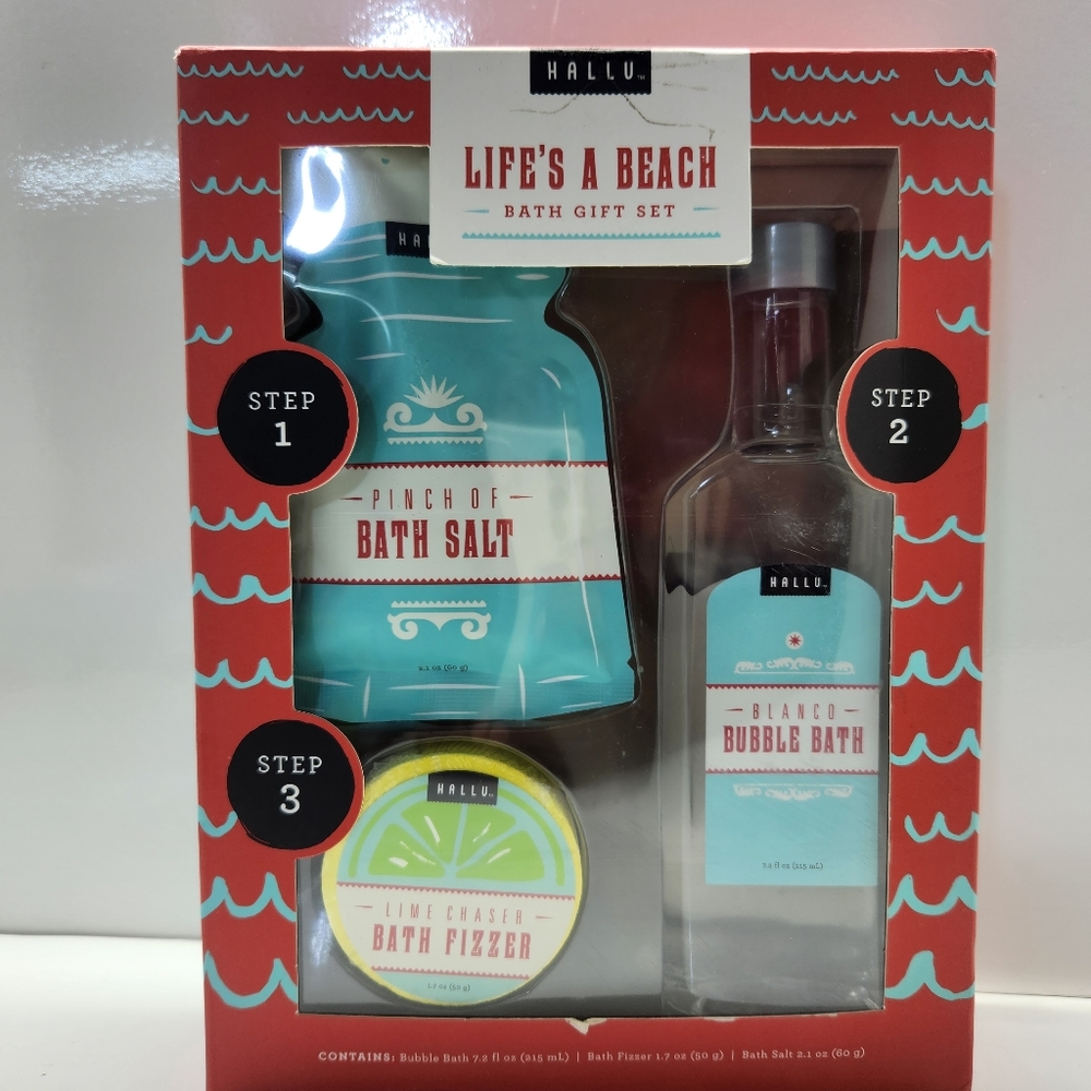 Hallu "Life's A Beach" Bath Gift Set